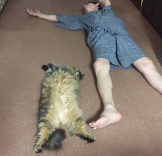 パパさんとシンクロ中！？ららちゃん