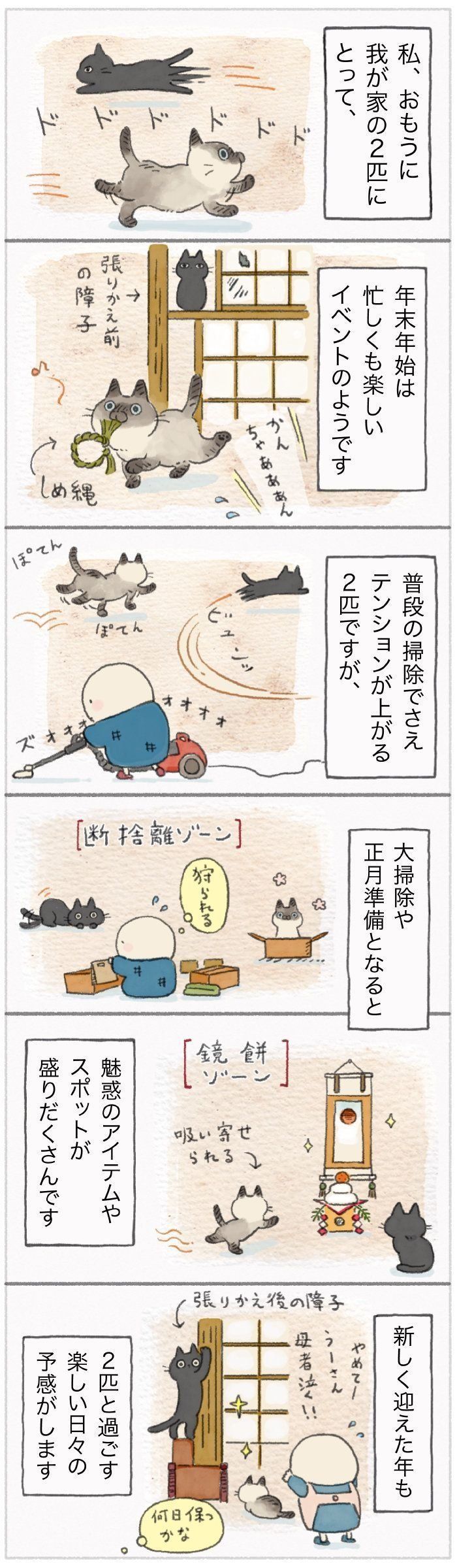 「ねこ連れ草」104話め