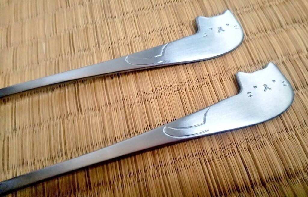 猫のスプーン＆フォーク