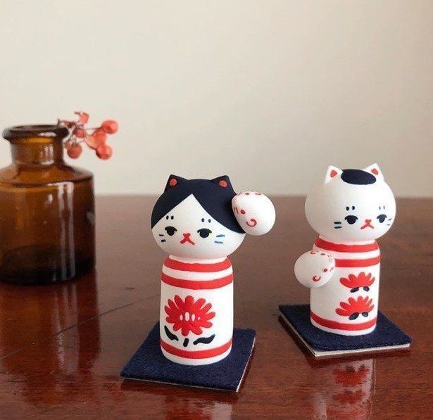 ねずみ年の猫こけし