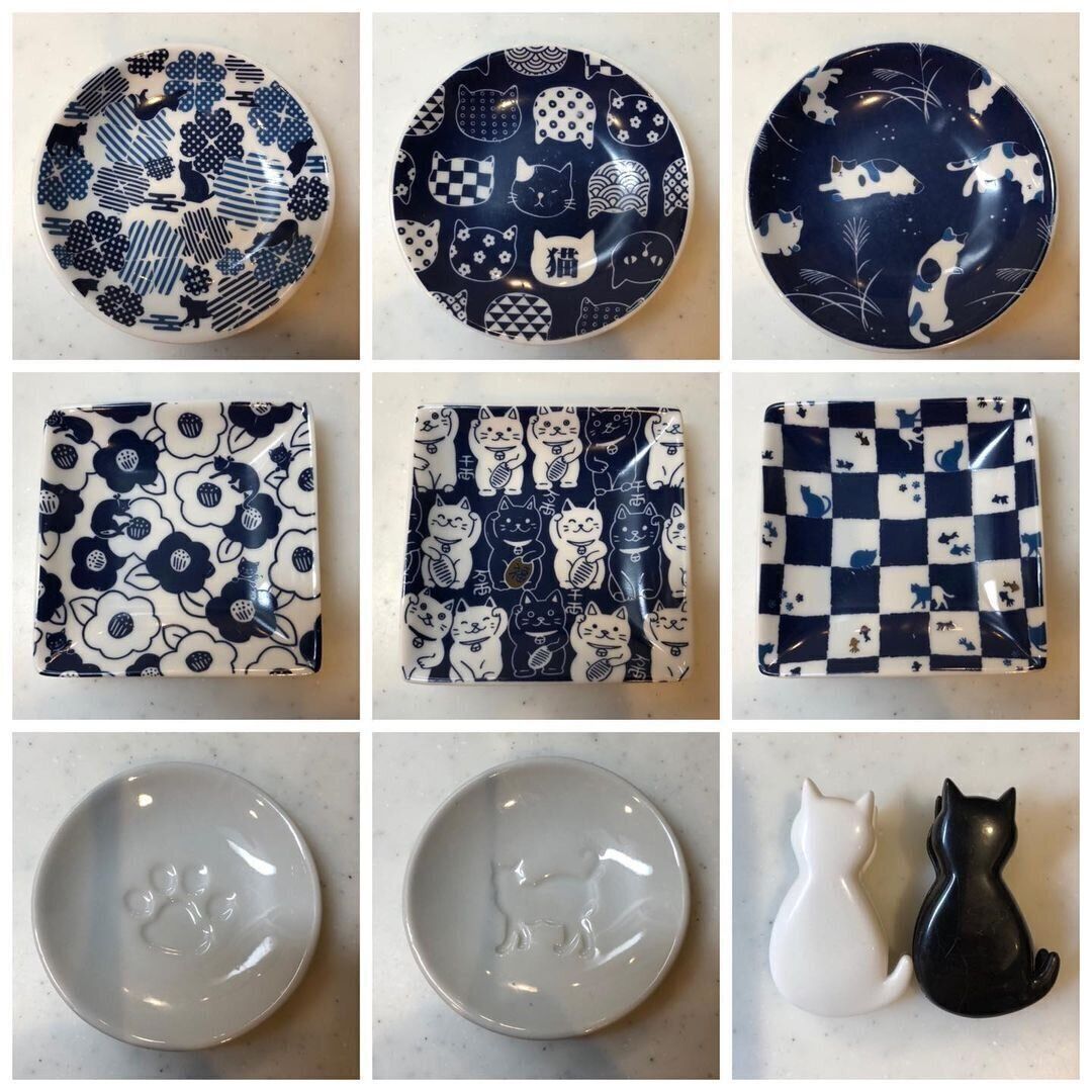 和風の猫のお皿