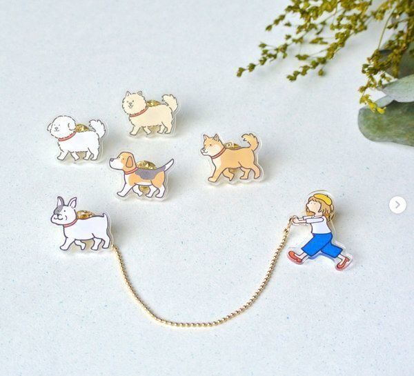 犬モチーフのアクセサリー