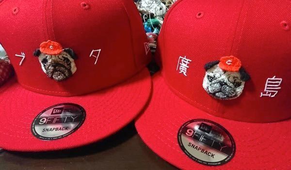 『nekomotion』の犬刺繍作品