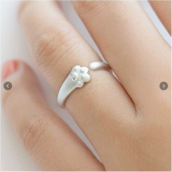 猫の肉球リング