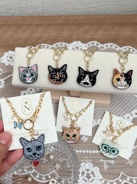 nyaigs~毛並みまで感じる猫刺繍作品