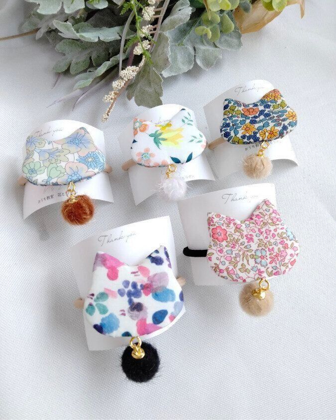 おうち教室 花とリボン作品