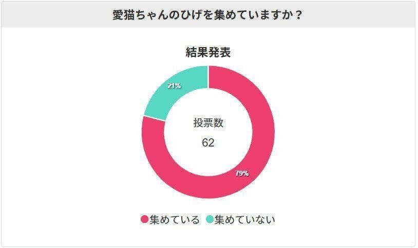 猫のひげを集めている？結果