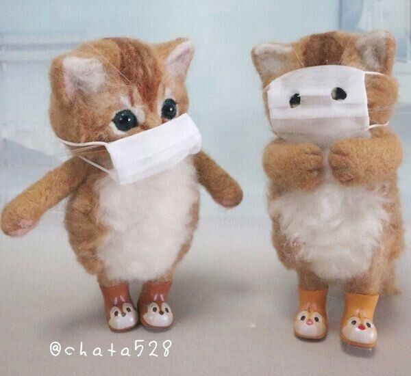 cha-taさんの羊毛フェルト作品