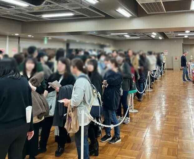 ねこのきもちマルシェ開場前の様子