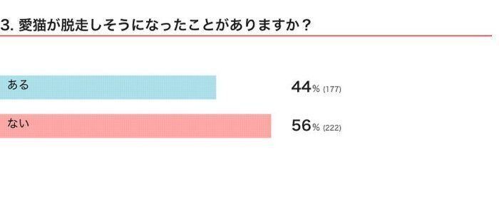 ねこのきもちWEB MAGAZINE 猫のハプニングに関するアンケート 400件の回答