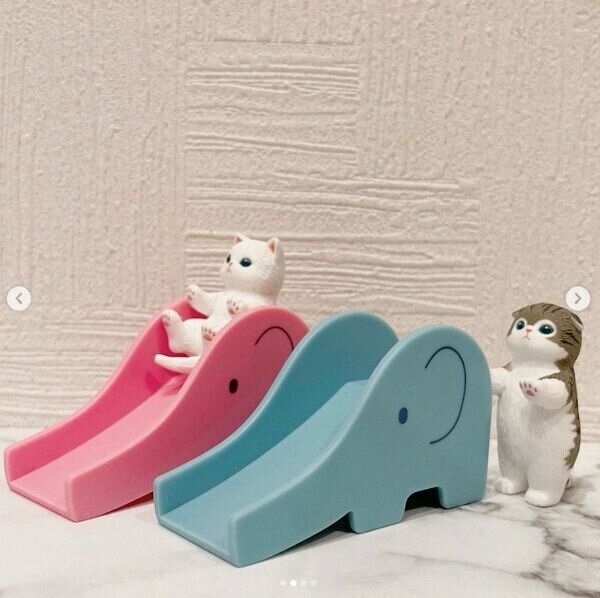 カプセルトイ「mofusand すべり台にゃんこ」