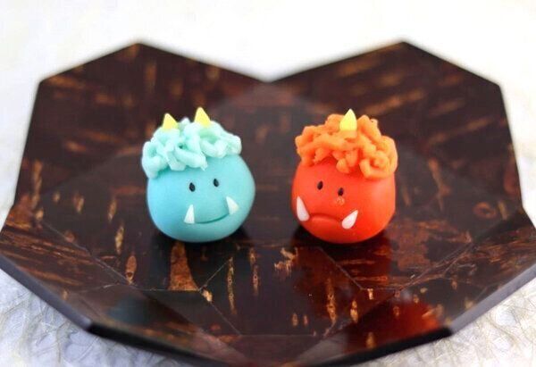 赤鬼・青鬼の練り切り