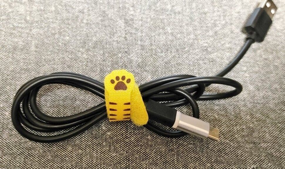 猫モチーフのケーブルタイ