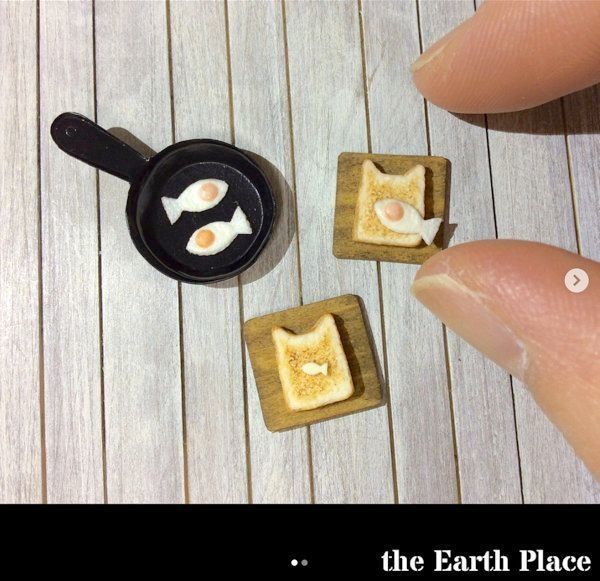 猫のミニチュア作品