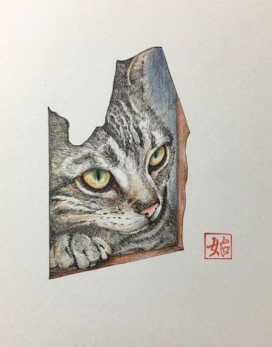 ペン画