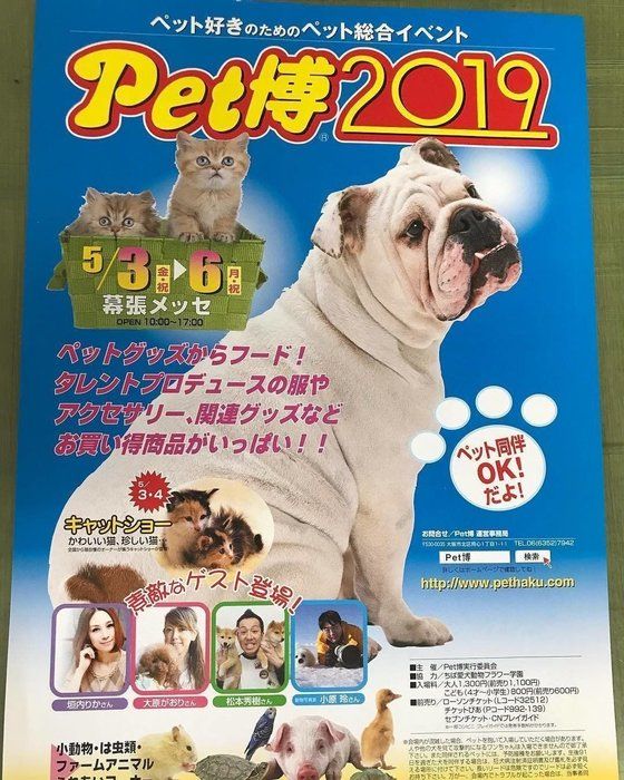 Pet博2019幕張メッセのポスター