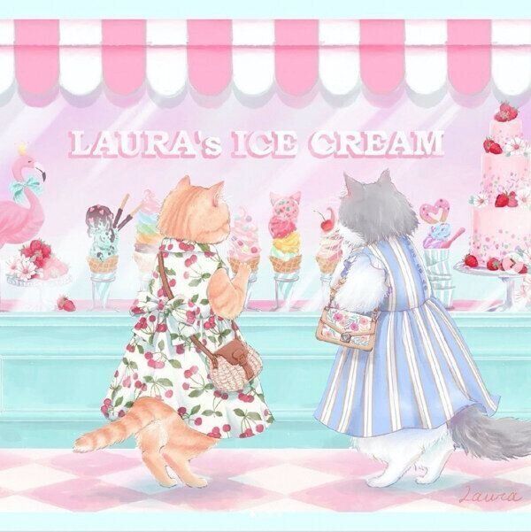 Lauraさんが描いた猫のイラスト