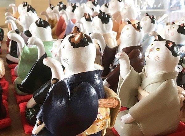 猫人形作家・緑猫さんの猫人形作品