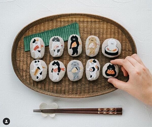 SUIMINさんの刺繍作品