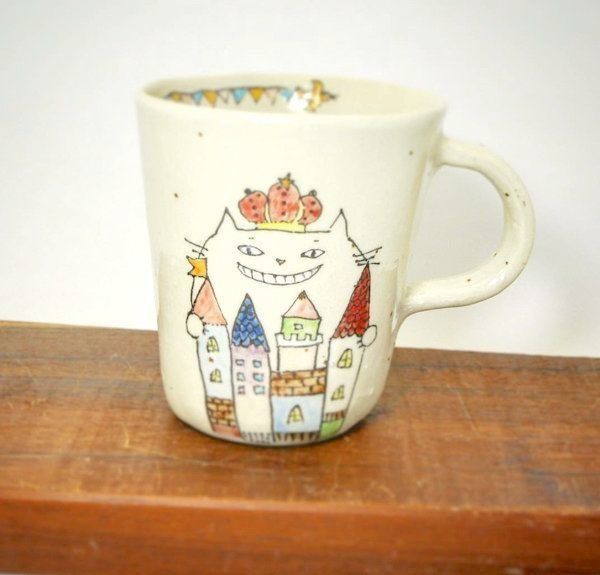 猫モチーフのオリジナル陶器