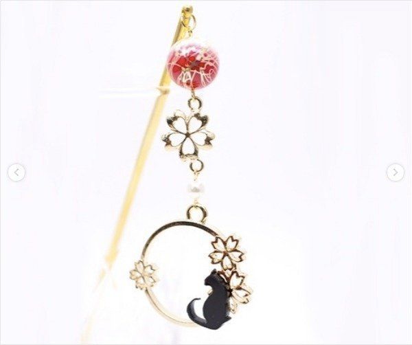 黒猫アクセサリー