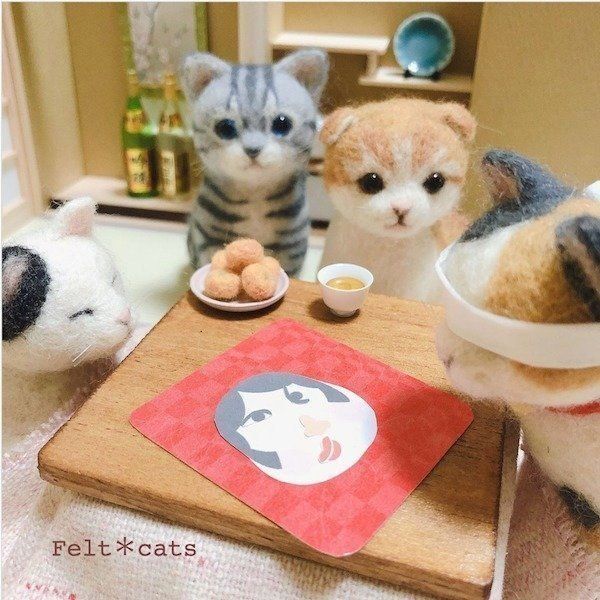 羊毛フェルト作家・須佐沙知子さんの羊毛フェルト作品