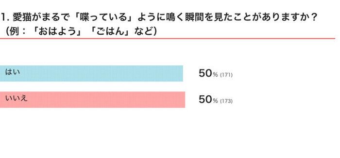 ねこのきもちWEB MAGAZINE『「猫飼いあるある」に関するアンケートvol.08』 345件の回答