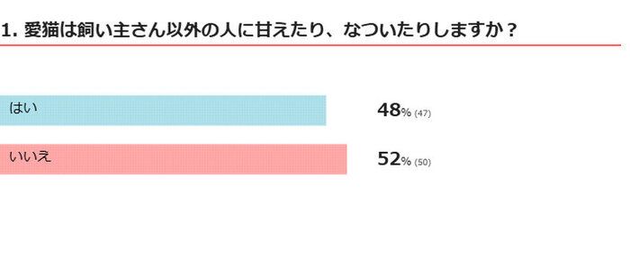 愛猫は飼い主さん以外にも甘える？