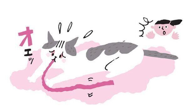 誤食する猫