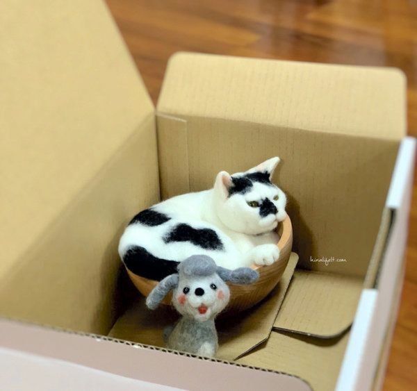 ヒナリさんの羊毛フェルト作品