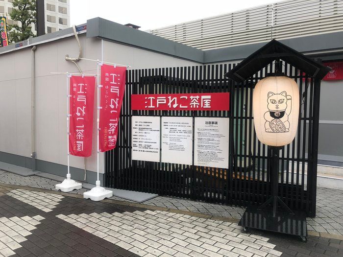 江戸ねこ茶屋の入口