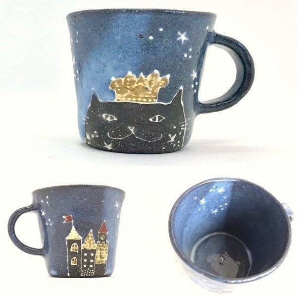 猫モチーフのオリジナル陶器