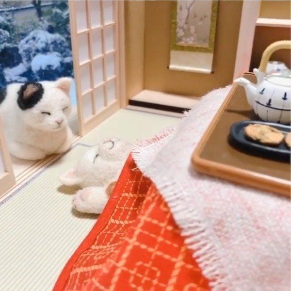 羊毛フェルト作家・須佐沙知子さんの羊毛フェルト作品