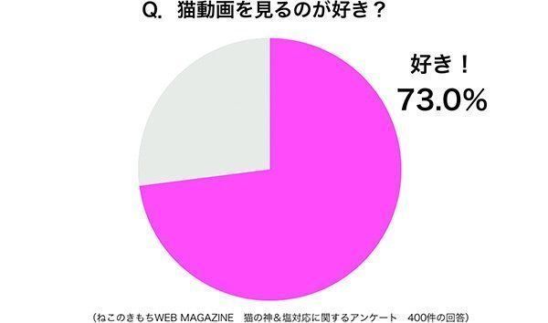グラフ:猫動画を見るのが好き?