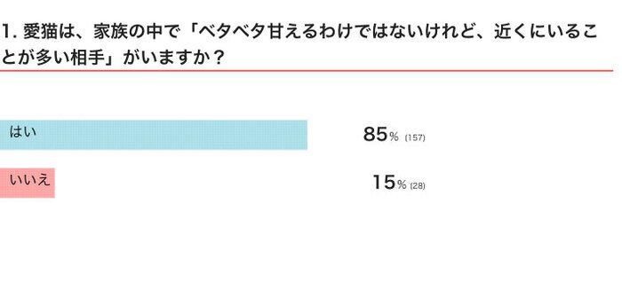 甘えるほどではないけれど近くにいる相手がいるかアンケート結果