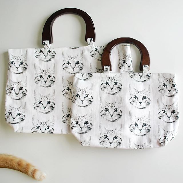 猫柄バッグ2種類