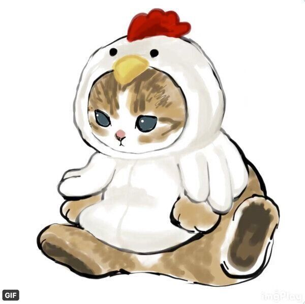 猫イラストルーレット「クリスマス準備」