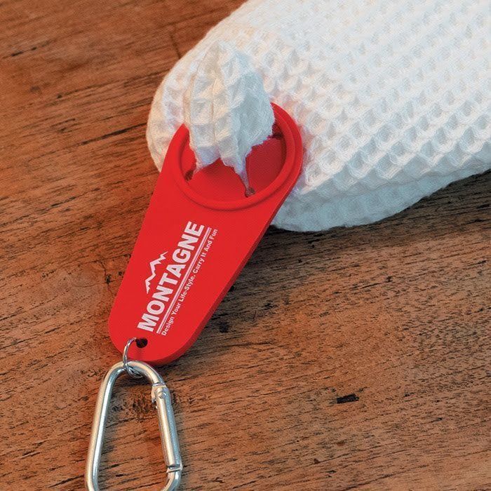 Can★Do　カラビナ付き　タオルホルダー