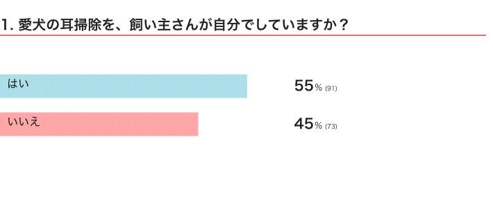 愛犬の耳掃除を、飼い主さんが自分でしている？
