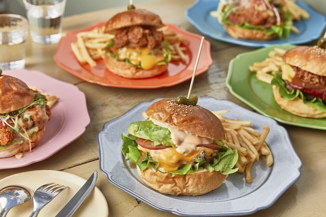 たくさんのハンバーガー