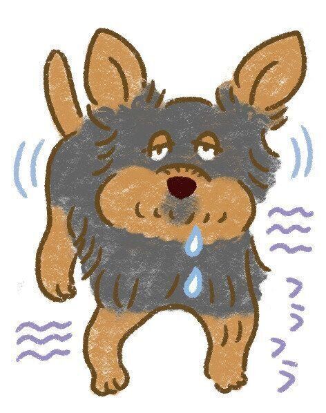 よだれが多い？食欲がない？小さな異変にも要注意（イラスト／ササキサキコ）