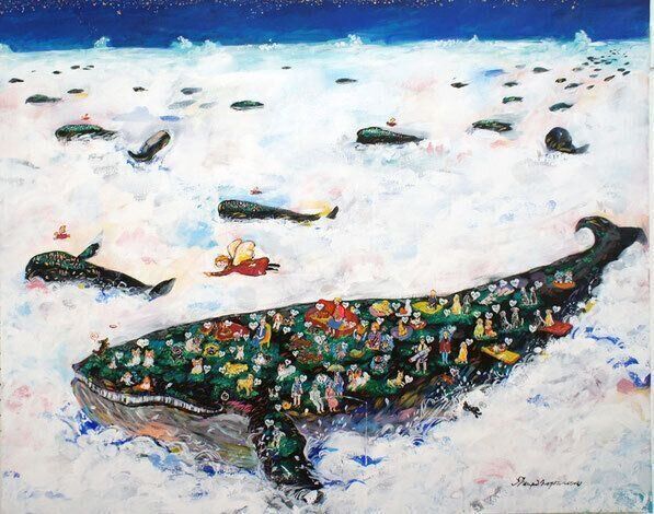 その他のクジラ作品：長友心平さんのサイトより