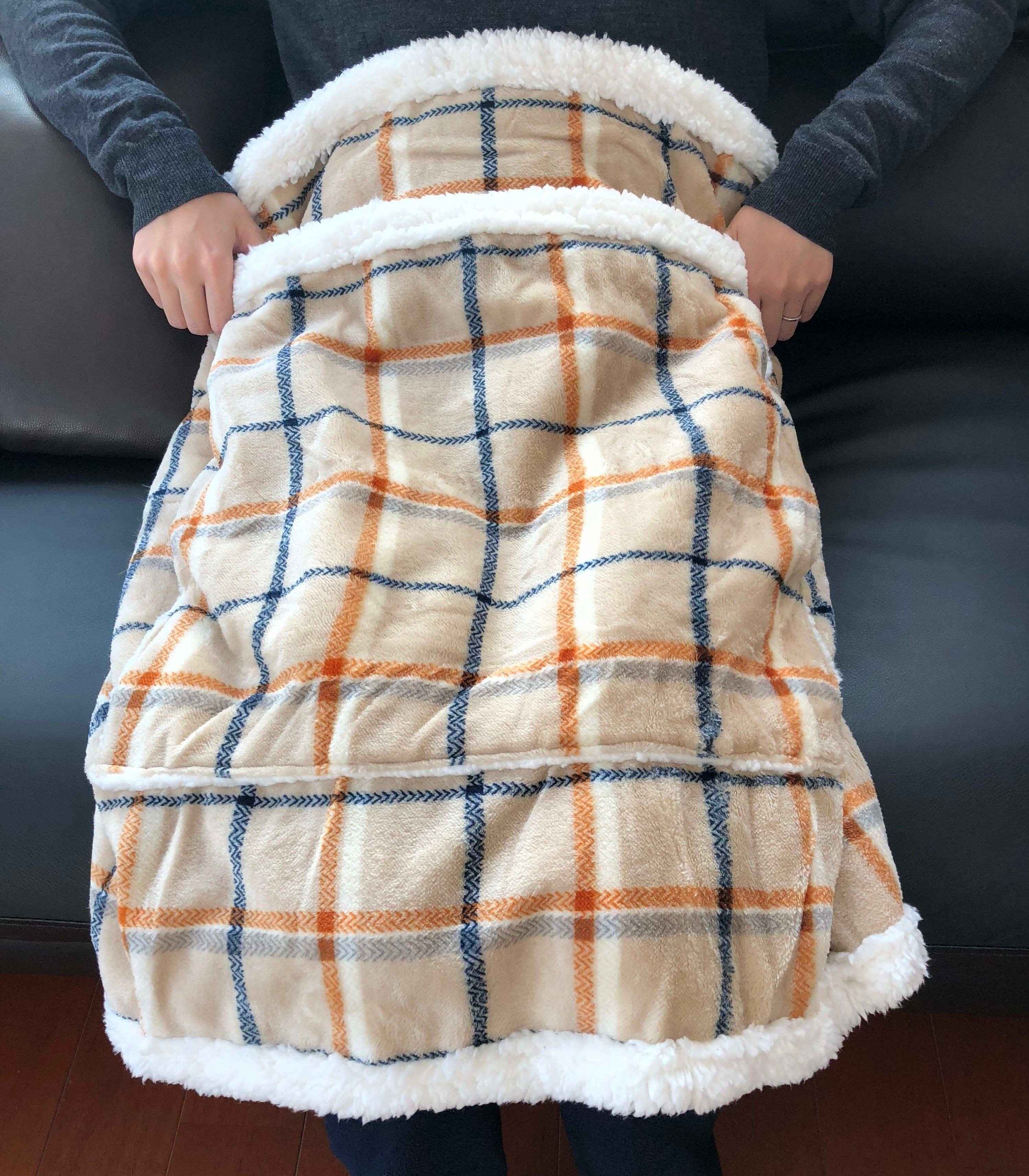 腰に巻いて座ってみる