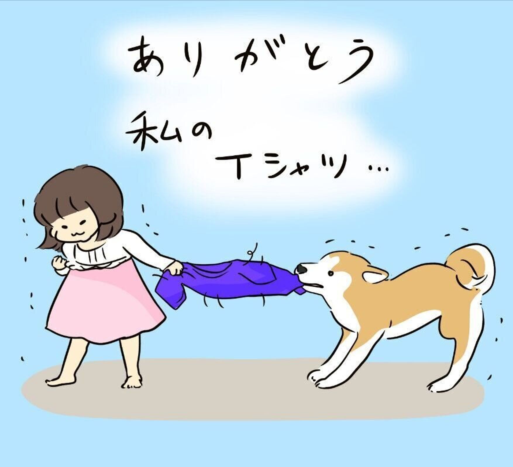 柴犬タロさん 娘との引っ張りっこに本気を出す 連載 モフモフ柴とプニプニ娘 第145話 いぬのきもちweb Magazine 柴犬タロさん 娘との引っ張りっこに本気を出す 連載 モフモフ柴とプニプニ娘 第145話 いぬのきもちweb Magazine