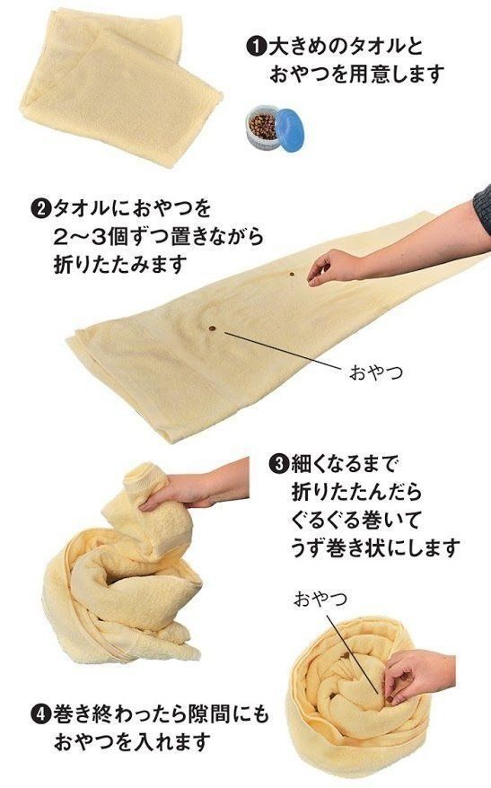 ぐるぐるタオルの作り方