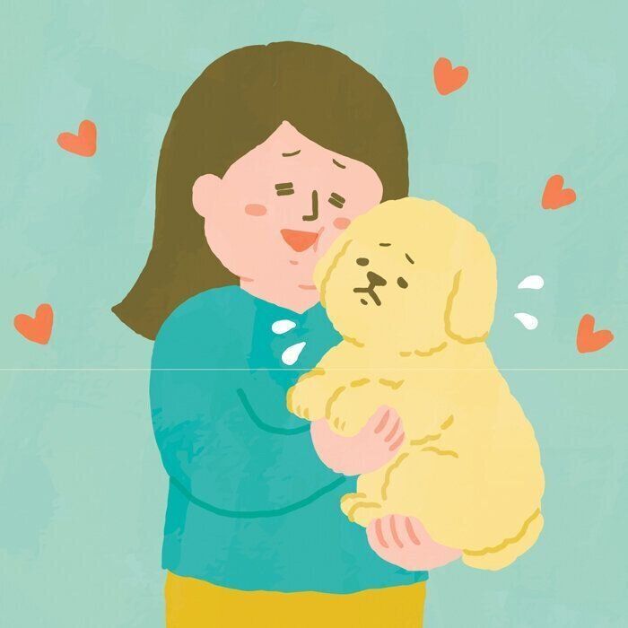 ひとり時間が取れていない犬