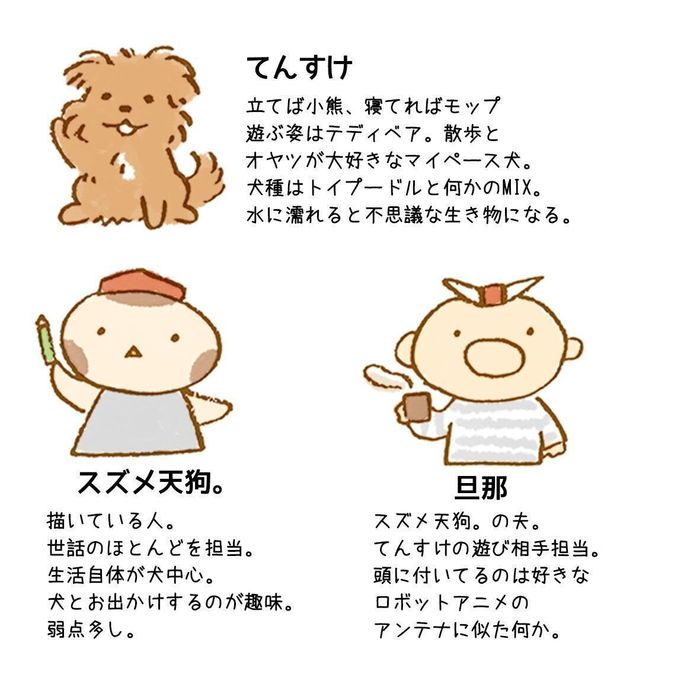 連載「こぐま犬てんすけ」