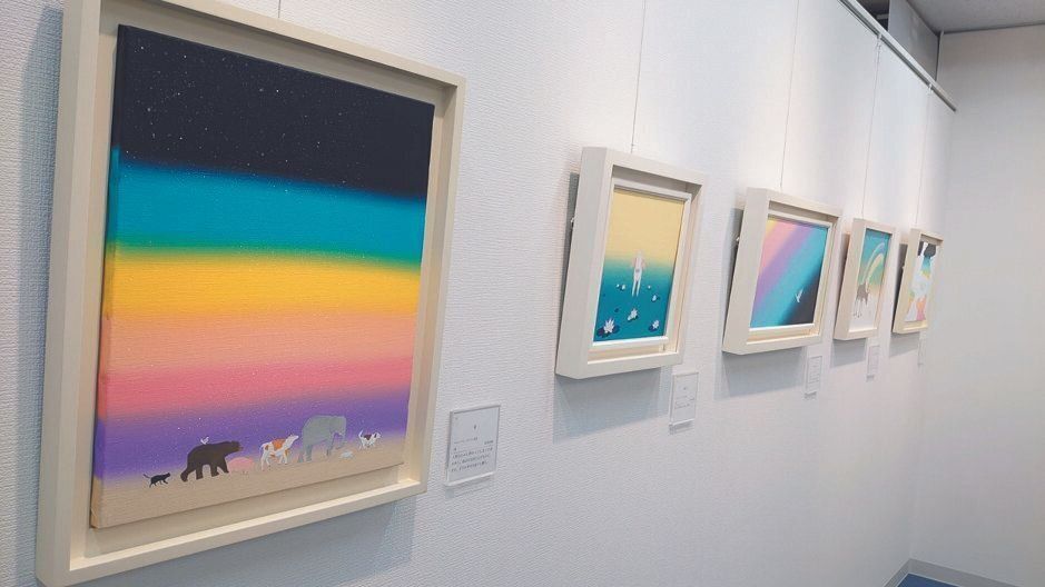 今年、東京・銀座の創英ギャラリーで個展も開催。売り上げは活動資金に