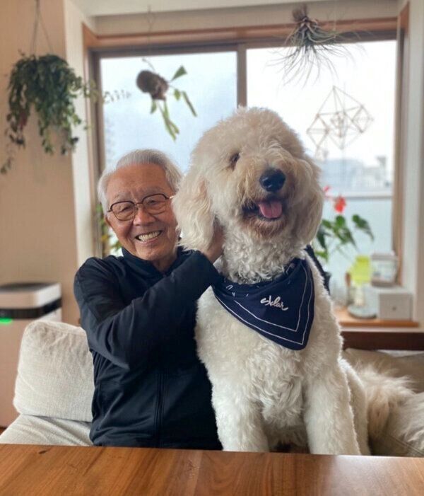 仲良しなシエルくんとおじいちゃん