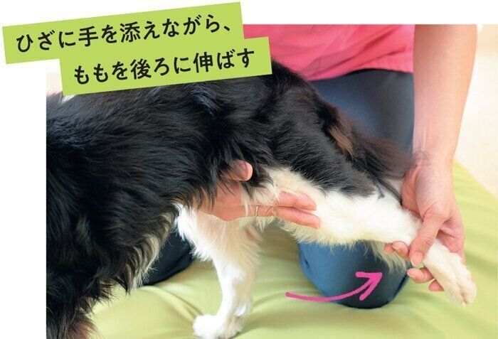 足を伸ばす大木はるくん